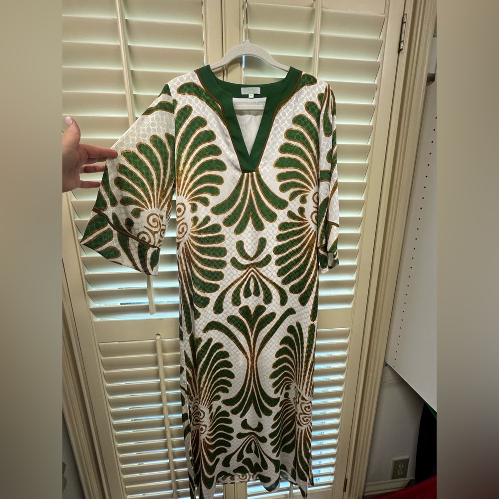 Jade Maxi Green Palm Dress XS-S Masters look!